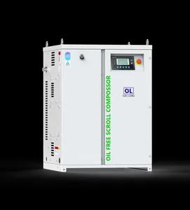 Hochwertiger industrieller ölfreier direktangetriebener 3,7 kw Scroll-Luftkompressor mit Luftspeicherbehälter