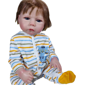 Muñeca personalizada <span class=keywords><strong>de</strong></span> vinilo <span class=keywords><strong>de</strong></span> Rebirth, muñeco <span class=keywords><strong>de</strong></span> simulación <span class=keywords><strong>de</strong></span> <span class=keywords><strong>goma</strong></span> suave para bebé, regalo <span class=keywords><strong>de</strong></span> cumpleaños y Navidad, muñecas Reborn pintadas - Product Image 1