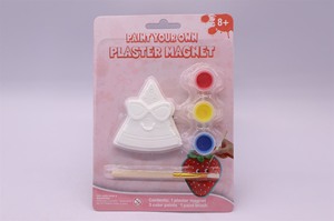 <span class=keywords><strong>Kit</strong></span> de imanes de nevera para niños con 3 colores de <span class=keywords><strong>pintura</strong></span> y pincel - Product Image 2