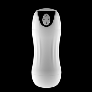White Automatic <b>Masturbator</b> Cup for Men with Vibration Suction Adult Stimulation Toy - Product Image 6