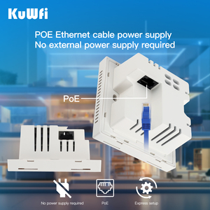 Toàn bộ nhà Wifi bảo hiểm kuwfi Gigabit PoE Router loại bỏ vùng chết wifi6 lưới Router AC điều khiển + treo tường không dây AP - Product Image 3