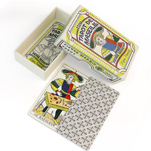 Groothandel Custom Hot Sale Hoge Kwaliteit Retro Marseilles <span class=keywords><strong>Tarot</strong></span> Printen Spelen Kaartspellen Met Deksel En Basisdoos - Product Image 1