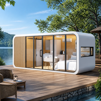 Maison conteneur 3 chambres avec cuisine et séjour, maison préfabriquée à 2 étages, barndominium, villa modulaire