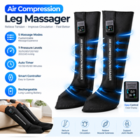 Bottes de compression séquentielle professionnelles Eveekon pour une récupération rapide, bottes de massage de compression des jambes portables pour soulager la douleur