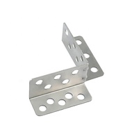 Support d'angle en L en acier inoxydable, connecteur d'angle robuste pour bricolage industriel, fixation pour carrelage, armoire, étagère
