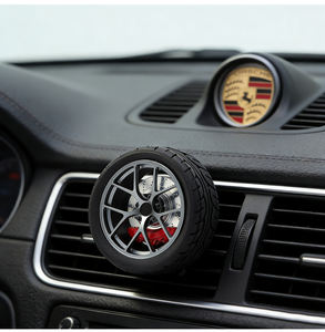 Difusor de Aire Portátil para Auto de Aleación de Aluminio, Evaporación Natural, Rotación de 360°, Aroma Duradero, Eliminación de Olores, Limón y Lavanda - Product Image 3