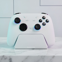 Control de Juego Inalámbrico C-STAR con Giroscopio de Seis Ejes, Joystick con Doble Motor de Vibración, Diseño Ergonómico, Soporte para Teléfono, Batería de 20h