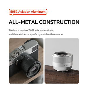 Objectif d'appareil photo TTArtisan AF 35mm F1.8 II plein format à grande ouverture, filtre 52mm, monture E en métal pour <span class=keywords><strong>Fuji</strong></span> <span class=keywords><strong>XT30</strong></span> E A7RIII ZFC - Product Image 6