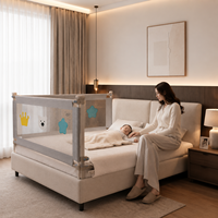 Vente directe usine OEM – Barrière de lit de sécurité pour bébé KB-Star Design, certifiée CE, anti-chute, cadre métallique, Oxford, pour enfants