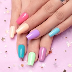 HONEY GIRL Professional 48 Color Pink Macaron Soak UV Gel Polish Set Vegan Natural 15ml Gel Nail Polish LED Lamp Designer Bottle - Product Image 5