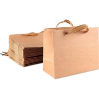 Bolsas de papel Kraft marrón grueso para almuerzo pequeño, 1kg, 2kg, café, té de la leche, restaurante, cena, bolsa para llevar, bolsa de vino gruesa personalizada, papel Kraft