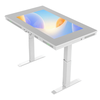 Table tactile interactive automatique réglable en hauteur de 43 pouces pour enfants, 350 nits, table numérique intelligente à écran tactile