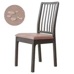 High Quality Waterproof PU leather Elastic Cushion Cover Home Hotel Dining Chair Cover Seat Cover