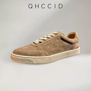 QHCCID Baskets décontractées en daim pour hommes, talon bas, semelle extérieure en caoutchouc, confortables pour le quotidien et la marche - Product Image 3