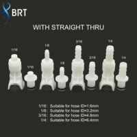 Raccords de tuyauterie à déconnexion rapide en plastique, connecteurs mâles/femelles à barbillon de 3/16 po de diamètre intérieur pour basse pression
