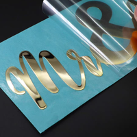 Etiquettes métalliques Autocollants avec logo personnalisé Lettres étanches transparentes en métal de transfert Autocollants d'étiquettes en nickel gaufré