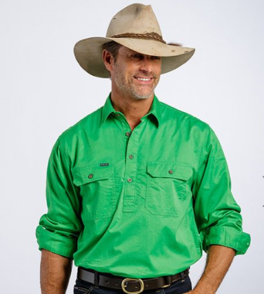 100% Cotton Long Sleeve Work Uniform Shirt for Men