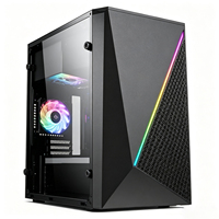 Boîtier PC Gaming OEM Personnalisé Meway, Panneau Frontal en Maille, Tour Micro ATX en Acier SPCC, Support Alimentation ATX, Châssis de Bureau, 1 Ventilateur, Taille Personnalisée, En Stock