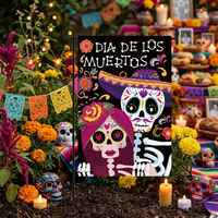 Drapeau de jardin double face personnalisé pour Halloween, 12*18 pouces, décoration extérieure effrayante pour la maison et le jardin