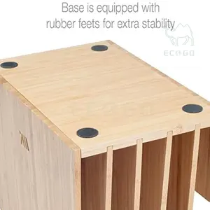 7 Slots Bamboo Desktop File Folder <b>Organizer</b> and Paper Tray - Product Image 3