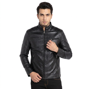 Mens Winter Leather <b>Jackets</b> Coats Fashion Windbreaker Male <b>Slim</b> <b>Fit</b> Biker Motorcycle Leather <b>jacket</b> for men - Product Image 1