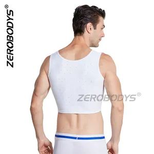 ZEROBODYS W026 chemises de Compression de soutien du dos pour hommes, vêtements de forme pour hommes, gilet cache-poitrine