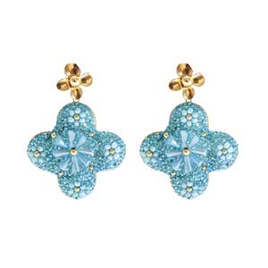 Pendientes de Cristal, Acero Inoxidable 316L, Baño de Oro PVD, Joyería de Moda Sostenible y Resistente - Product Image 1