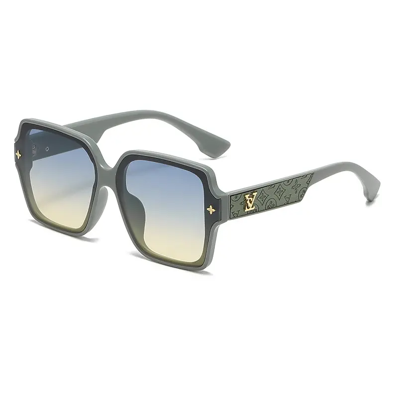 Hochwertige modische und luxuriöse große Frauenbrille Sonnenbrille berühmte Designermarke hochwertige Sonnenbrille