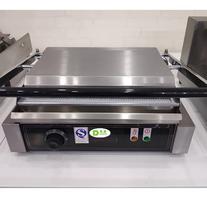 Gang truy cập hàng đầu thực phẩm chiên và nướng Máy tấm nóng điện nướng bánh <span class=keywords><strong>Sandwich</strong></span> <span class=keywords><strong>Maker</strong></span> thịt bò trứng Panini nướng máy - Product Image 5