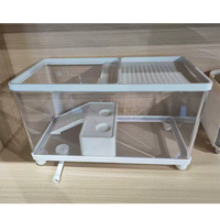 Terrarium pour reptiles, terrarium forêt tropicale, boîte d'élevage pour crabes ermites, gecko, lézard, serpent, grenouille, araignée, tortue, anti-évasion