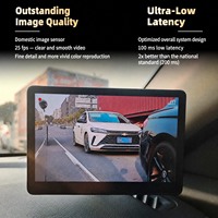 Rétroviseur électronique latéral 5,0 pouces 1080P avec caméra de recul et détection d'angle mort pour camping-car, SUV, berline et camionnette