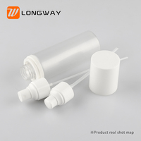 Bouteille PET Pompe à Crème Bouteille Cosmétique avec Pompe à Essence en Plastique Transparent Givré Pompe à Bec Bouteille Vaporisateur de Toner