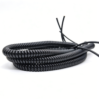 Cable Espiral Industrial de TPU con Acabado Mate o Brillante, Cable Eléctrico Flexible en Espiral, Longitud Personalizada y Alta Elasticidad