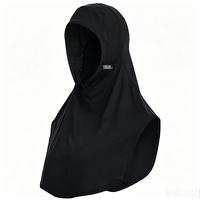 Nouveau Turban Femme Couleur Unie Personnalisé en Polyester, Voile Malaisien à Deux Boutons et Lacets, Burkini en Nylon Spandex