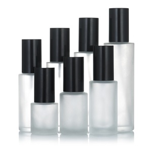Frosted <strong>Empty</strong> Fine Mist <strong>Spray</strong> <strong>Bottle</strong> 30ml 50ml 60ml 100ml 120ml Skin Care Glass Pump <strong>Bottle</strong> With Gold Silver White Black Lid - Product Image 3
