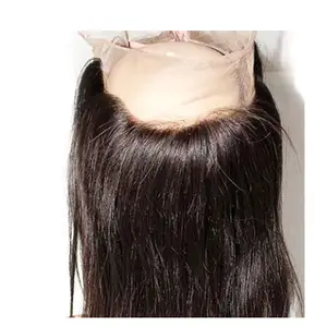 10 para 20 polegadas remy virgem reta peruano 360 pedaço lace frontal encerramento