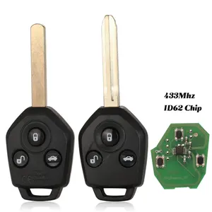 433MHz 4 D62 ID60 G Chip 3-Tasten-Fernschlüssel für Subaru Forester Outback Legacy 2008-2014 Blade TOY43R / DAT17 Key Shell