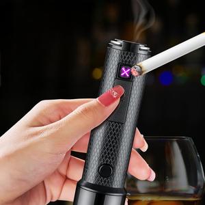 Đa chức năng Ba chế độ Plasma nhẹ hơn kép ARC USB Torch + ngân hàng điện đèn pin đa năng cho sử dụng ngoài trời - Product Image 1