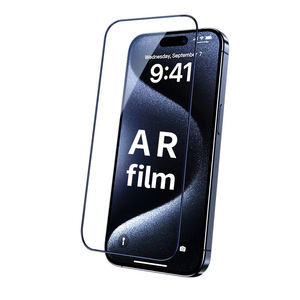ฟิล์มกันรอยกระจกนิรภัยแบบ HD AR ป้องกันแสงสะท้อน รุ่นใหม่ สำหรับ iPhone 18 17 Pro ความแข็ง 9H ขอบโค้ง 2.5D ความใส 95% ผลิตตามสั่งจากโรงงาน - Product Image 1
