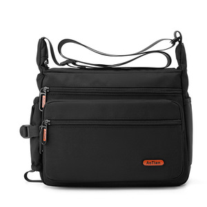 Sac bandoulière homme personnalisé avec logo, tendance, en tissu PU haut de gamme, imperméable, léger, antivol, toutes saisons - Product Image 1