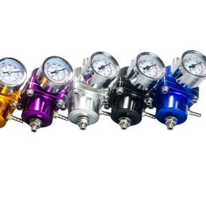 Régulateur de pression de carburant Poyracing avec jauge en aluminium rouge pour mise à niveau du turbo de voiture 7451 - Product Image 5