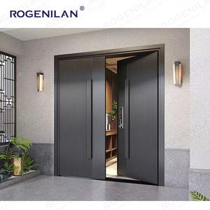 Rogenilan Chine <span class=keywords><strong>Prix</strong></span> <span class=keywords><strong>d</strong></span>'usine <span class=keywords><strong>Porte</strong></span> <span class=keywords><strong>d</strong></span>'<span class=keywords><strong>entrée</strong></span> avant en aluminium Portes extérieures de sécurité multi-serrures intelligentes pour l'extérieur - Product Image 5