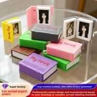 Album photo instantané créatif pour bureau, imprimé en 3D, en forme de dossier, cadre photo pliable, ornement de bureau, artisanat en plastique, cadeau personnalisé