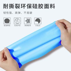 OCORT CP-2 Unisex Adult <b>Silicone</b> <b>Waterproof</b> Swimming Cap Solid Color High Elasticity with Custom Logo Wholesale China - Product Image 4