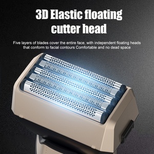 Afeitadora Eléctrica 3D Flotante de 5 Cuchillas, Impermeable IPX7, Afeitadora de Viaje, 7500 RPM, Velocidad Turbo Mejorada - Product Image 2