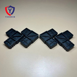 Custom <b>Plastic</b> Square Tube Connectors For Door Window Cabinet Corner <b>Brackets</b> Minimalist Design Screw Installation - Product Image 3