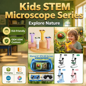 <span class=keywords><strong>Microscopio</strong></span> <span class=keywords><strong>e</strong></span> <span class=keywords><strong>Telescopio</strong></span> 2-in-1 per Bambini con Doppia Lente, <span class=keywords><strong>Microscopio</strong></span> Digitale Portatile 1000X, Giocattolo Educativo STEM per l'Esplorazione della Natura - Product Image 3