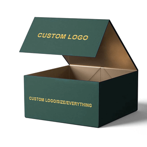 Custom Logo Black Hard Rigid Paperboard Magnet <b>Box</b> Recyclable Black <b>Gift</b> Clothes Packaging <b>Box</b> With Magnetic Lid - Product Image 1