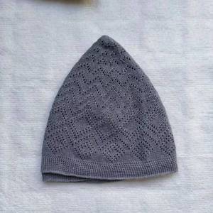 Handmade fine cotton Taqiyah solid color Arab men's prayer <b>hat</b>, YASEEN, eco-friendly, breathable, suitable <b>for</b> all seasons - Product Image 1