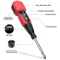 Ensemble d'outils de tournevis électrique sans fil rechargeable à batterie lithium pour la maison avec câble de charge